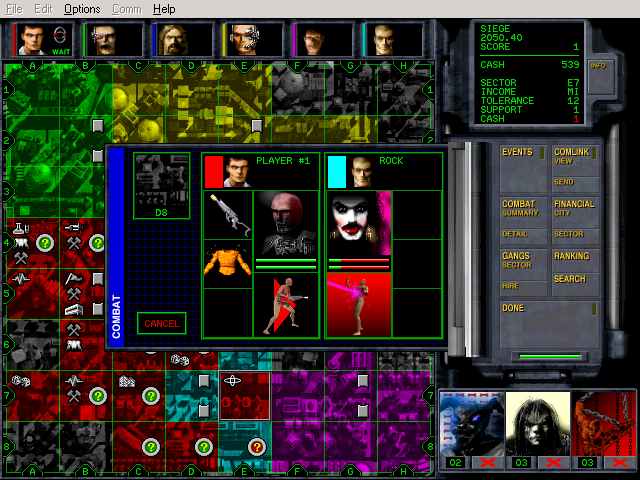 Chaos Overlords (Windows) screenshot: ... or laser gun. Ouch !