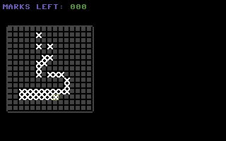 Just a Game 1 (Commodore 64) screenshot: Marking bombs