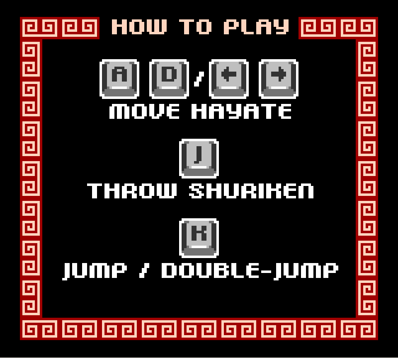 Ninja Senki (Windows) screenshot: How to play