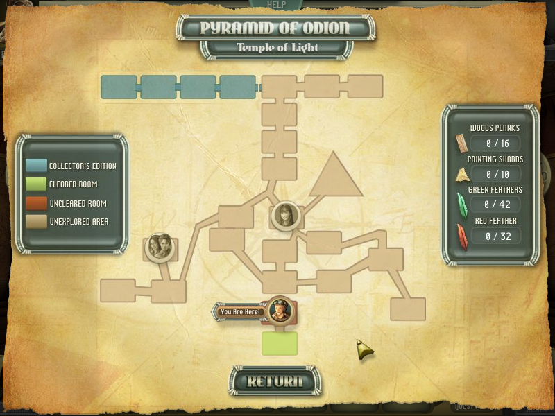 Escape the Lost Kingdom (Collector's Edition) (Windows) screenshot: Map