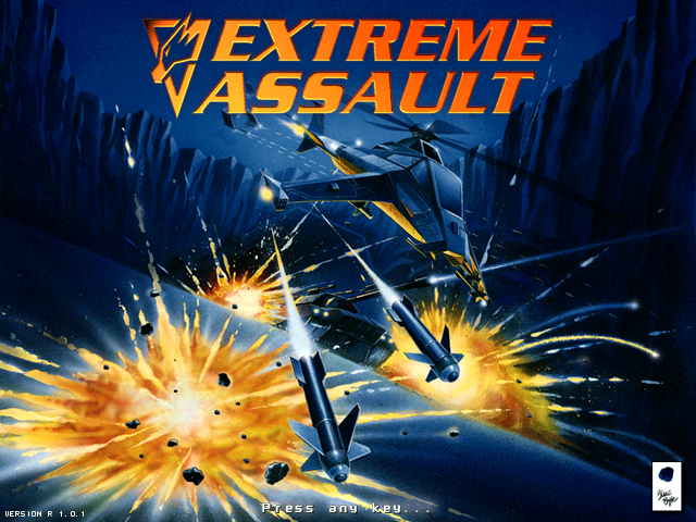 Extreme Assault (DOS) screenshot: Splash screen
