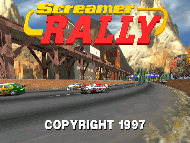 Screamer Rally (DOS) screenshot: Opening credits