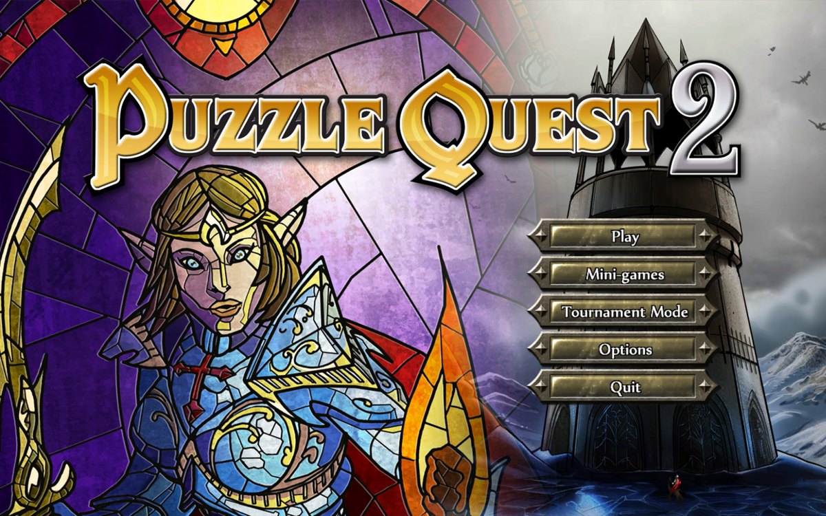 Puzzle Quest 2 (Windows) screenshot: Main menu