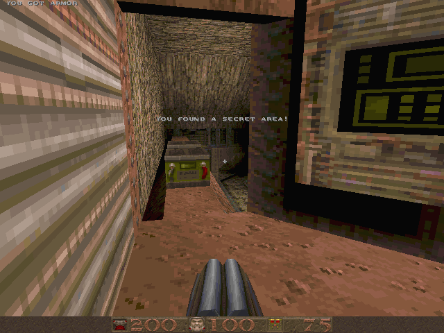 Quake Mission Pack No. I: Scourge of Armagon (Windows) screenshot: Secrets areas are plentiful as always