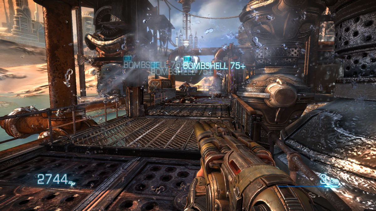 Bulletstorm (Windows) screenshot: Massacre at the dam