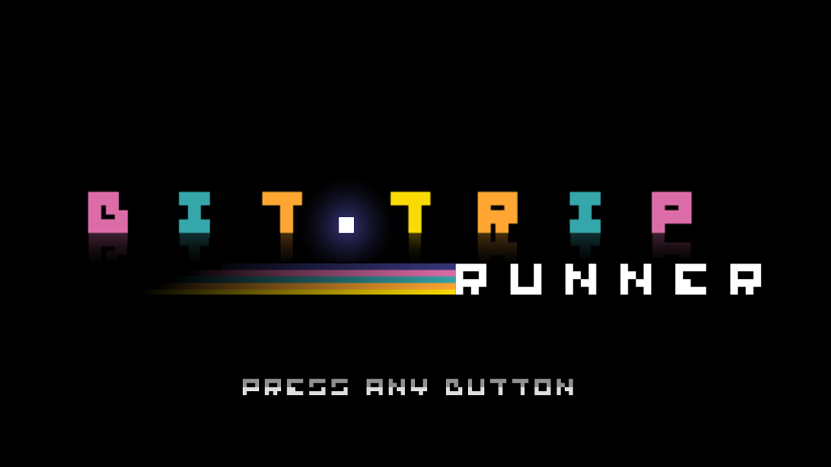 Bit.Trip Runner (Windows) screenshot: Title screen