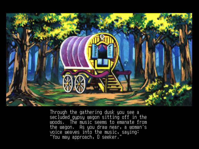 Screenshot of Ultima IV: Quest of the Avatar (FM Towns, 1985