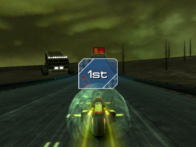 XGRA: Extreme G Racing Association (GameCube) screenshot: Yay, I'm the first!