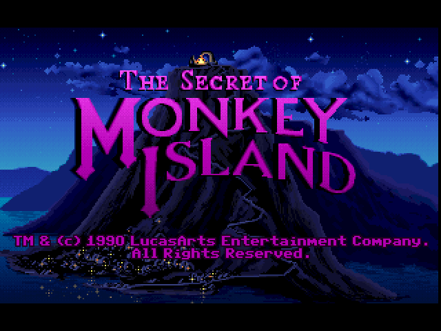 The Secret of Monkey Island (FM Towns) screenshot: Title screen