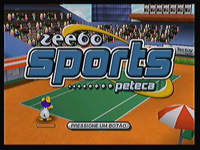 Boomerang Sports Peteca (Zeebo) screenshot: Title screen.