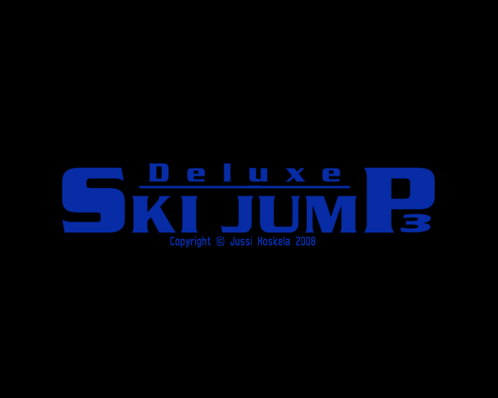 Deluxe Ski Jump 3 (Windows) screenshot: Title screen.
