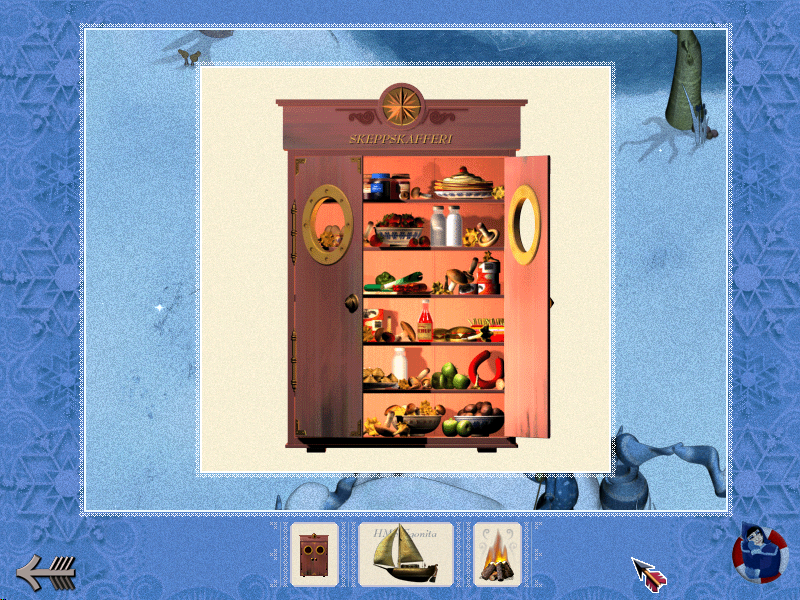 Istiden (Windows) screenshot: Foods in the paltry is needed to satisfy hunger