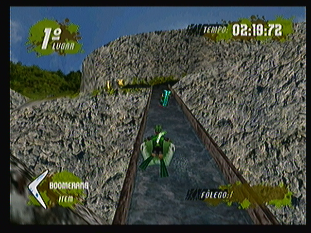 Zeebo Extreme Bóia-Cross (Zeebo) screenshot: This track has canals.