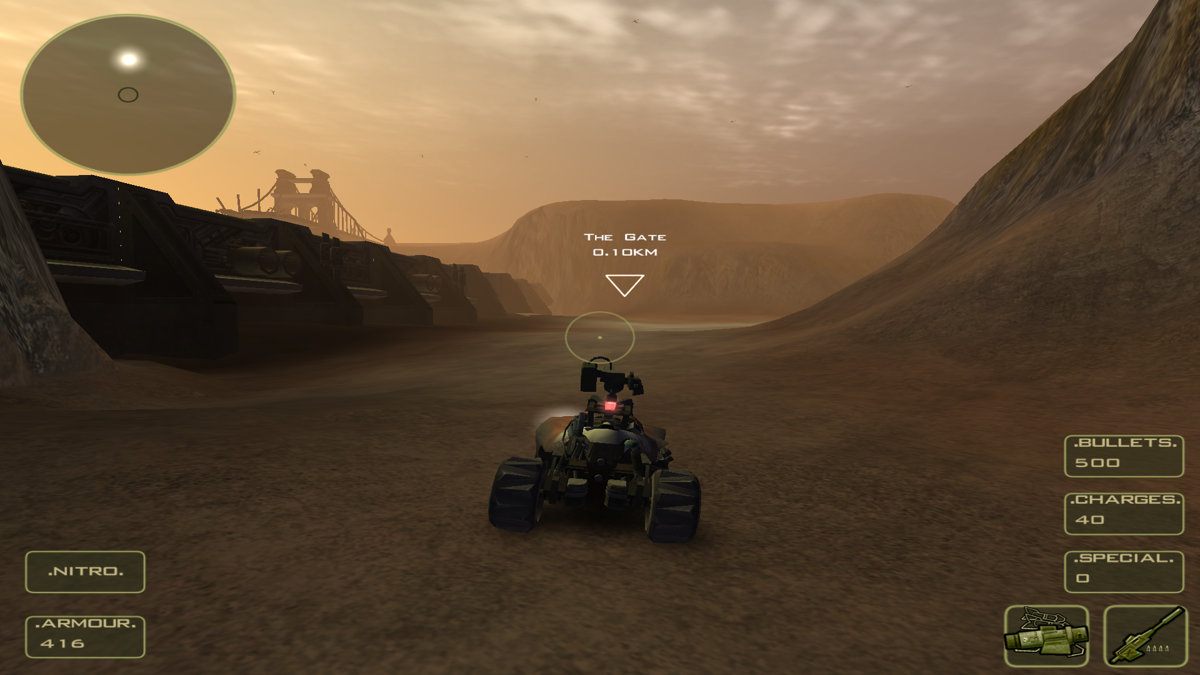 Bandits: Phoenix Rising (Windows) screenshot: The scenery looks pretty good even in 2011.