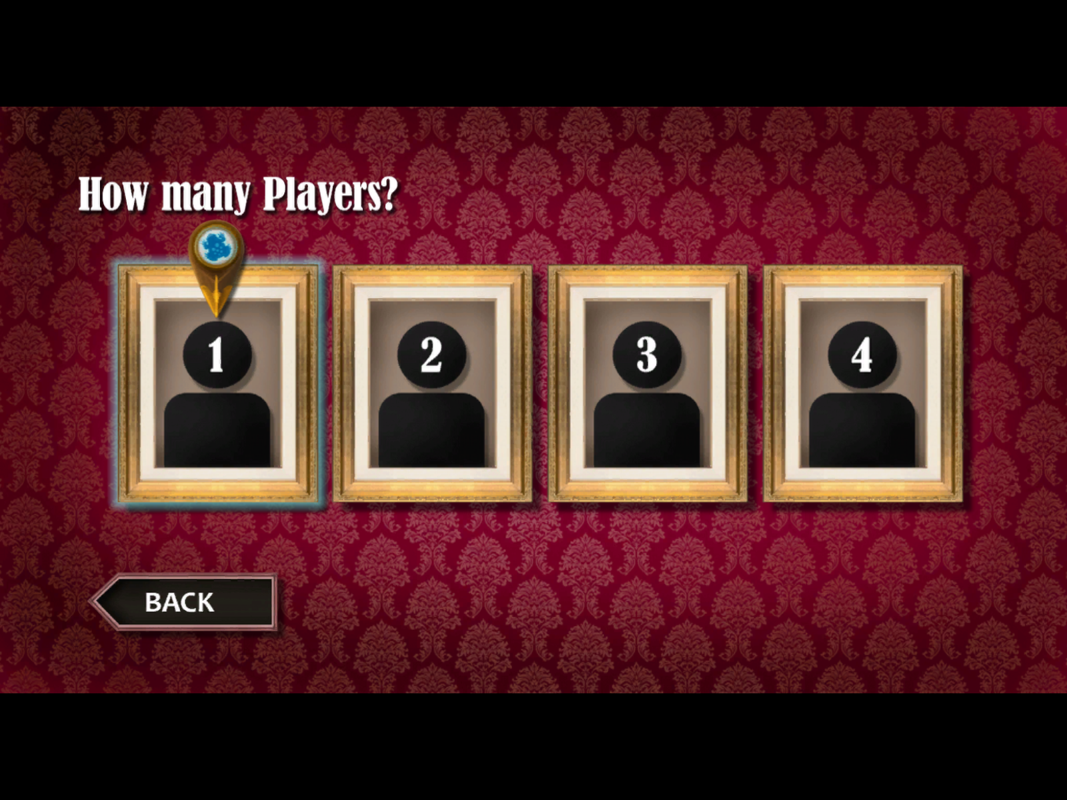 Blue Toad Murder Files: Mysteries of Little Riddle - Episode 1: Little Riddle's Deadly Dilemma (Windows) screenshot: Selecting how many players are to take part in the game
