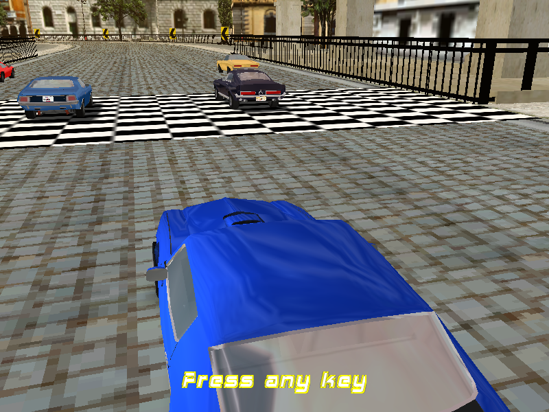 Muscle Car 3: Illegal Street (Windows) screenshot: Cars getting ready to race