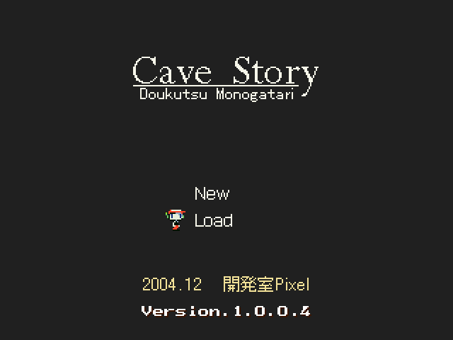 Cave Story (Linux) screenshot: Main menu