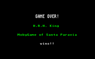Santa Paravia and Fiumaccio (Atari ST) screenshot: The end.