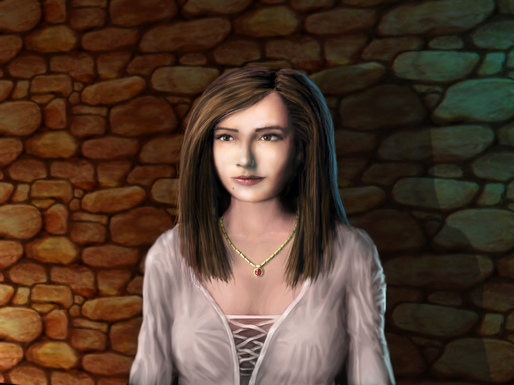 Defender of the Crown: Digitally Remastered Collector's Edition (Windows) screenshot: Saxon Lady Rebecca.
