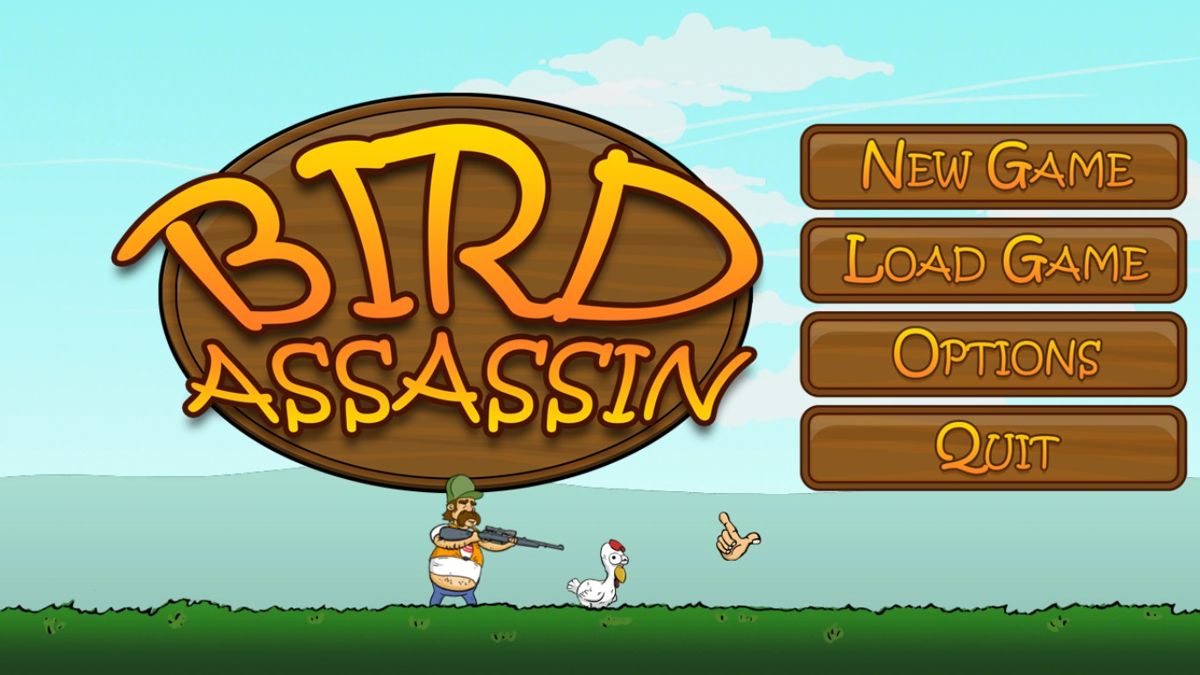 Bird Assassin (Windows) screenshot: Title screen.