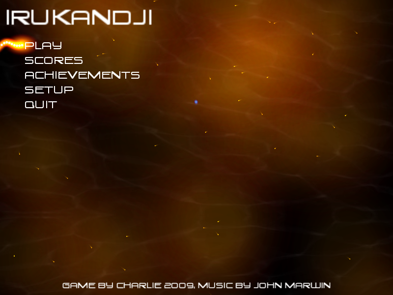 Irukandji (Linux) screenshot: Main menu