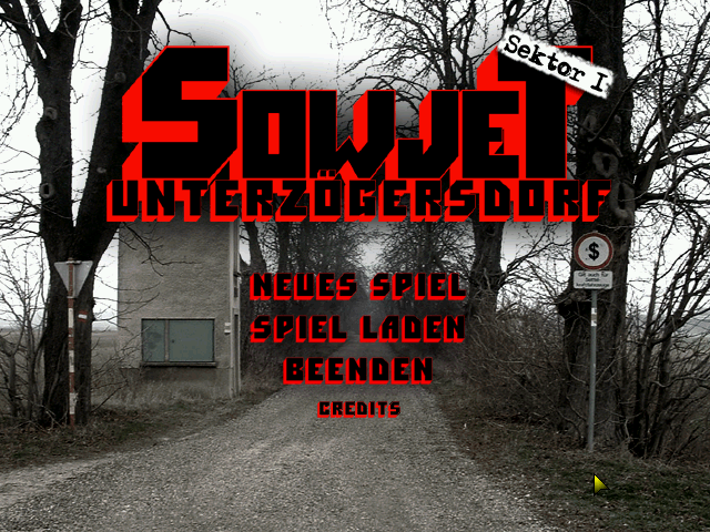 Soviet Unterzögersdorf: Sector 1 (Linux) screenshot: Title screen and main menu