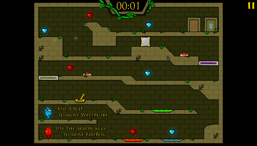 The Forest Temple (Browser) screenshot: First level (updated version)