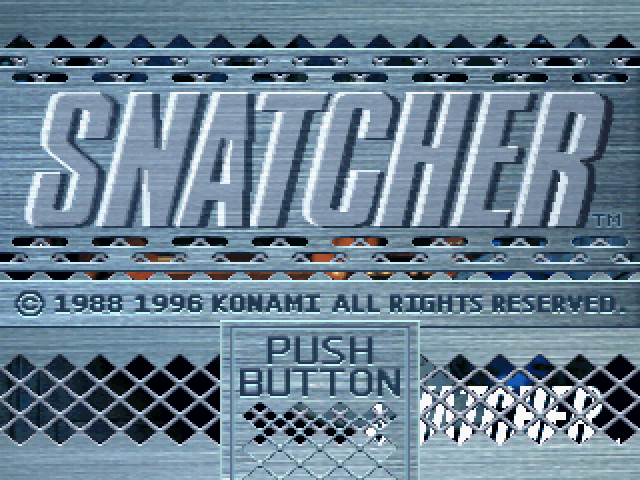 Snatcher (SEGA Saturn) screenshot: Title screen A