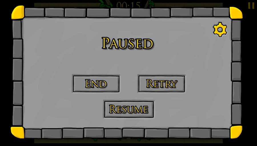 The Forest Temple (Browser) screenshot: Pause menu