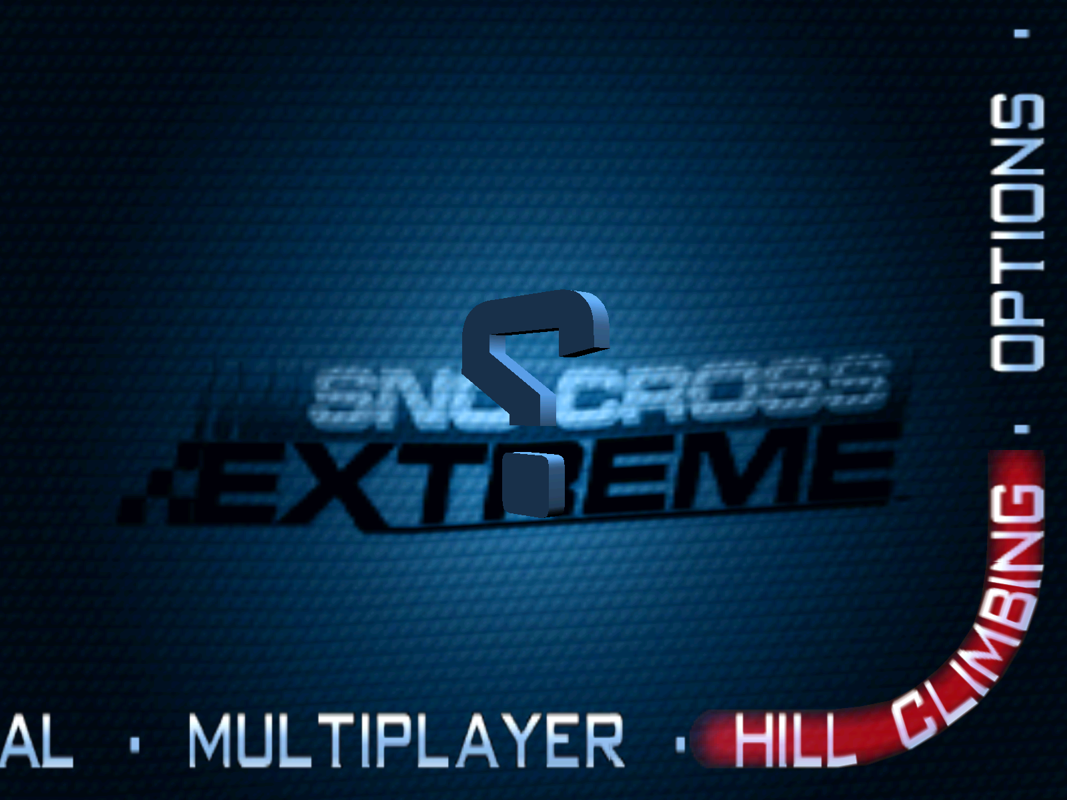 Sno-Cross Championship Racing (Windows) screenshot: The Hill Climbing option is not available to the new player.