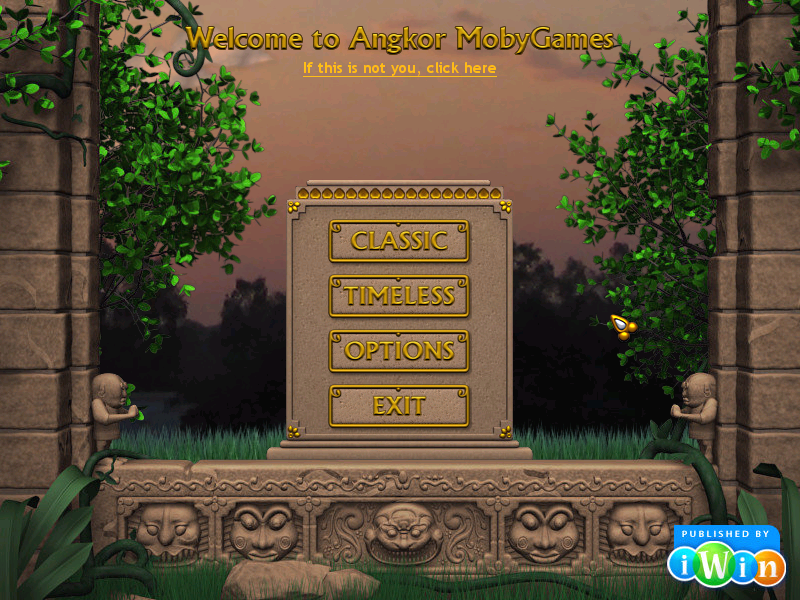 Angkor (Windows) screenshot: Main menu