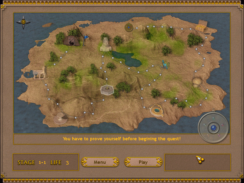 Angkor (Windows) screenshot: Game map