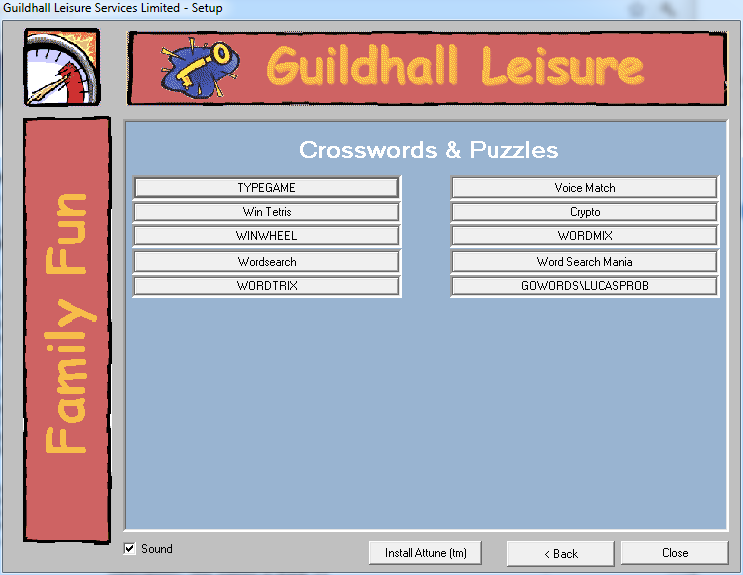 Crossword & Puzzle Games For Windows (Windows) screenshot: The games in Bank 11