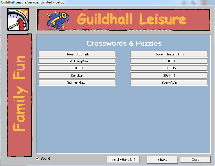 Crossword & Puzzle Games For Windows (Windows) screenshot: The games in Bank 9