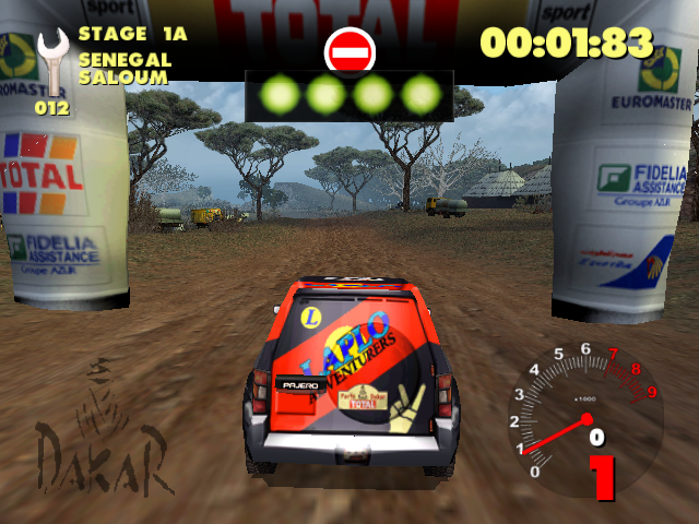 Paris-Dakar Rally (Windows) screenshot: Before a Race