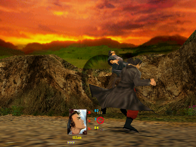 Feng Yun 2: Qi Wuqi (Windows) screenshot: A fight with Kong - one of Shan's enemies