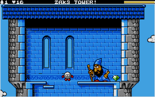 Magicland Dizzy (DOS) screenshot: Zaks - evil sorcerer.