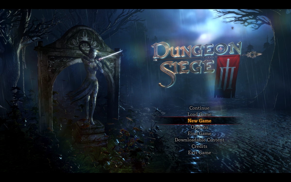 Dungeon Siege III (Windows) screenshot: Main Menu