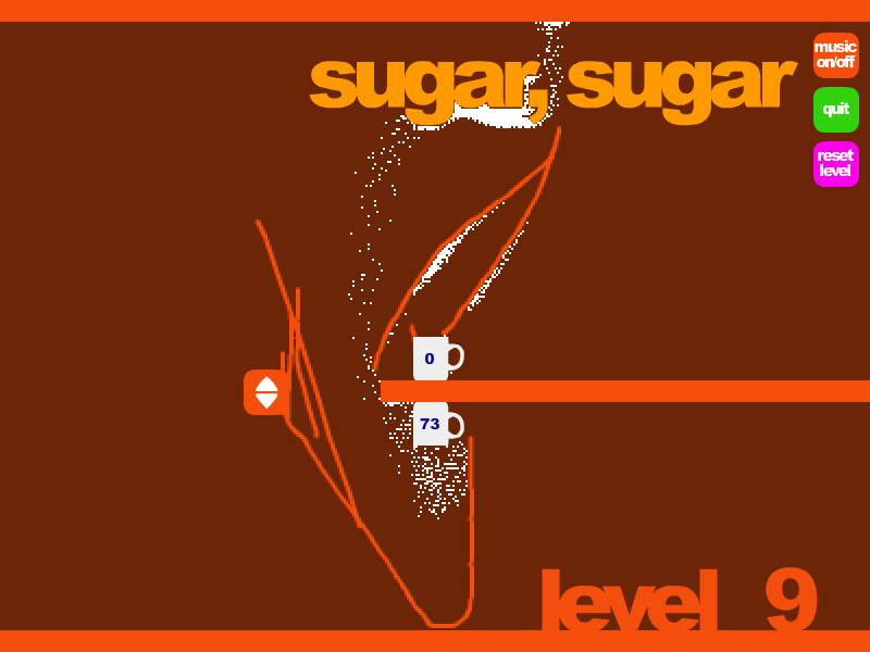 Sugar, Sugar (Browser) screenshot: Gravity reversal levels are fun.