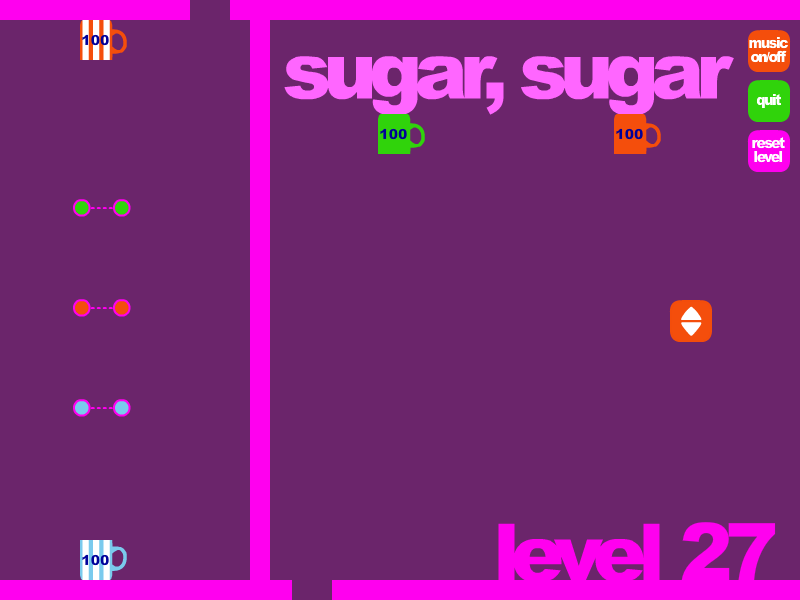 Sugar, Sugar (Browser) screenshot: This is one of the toughest levels.