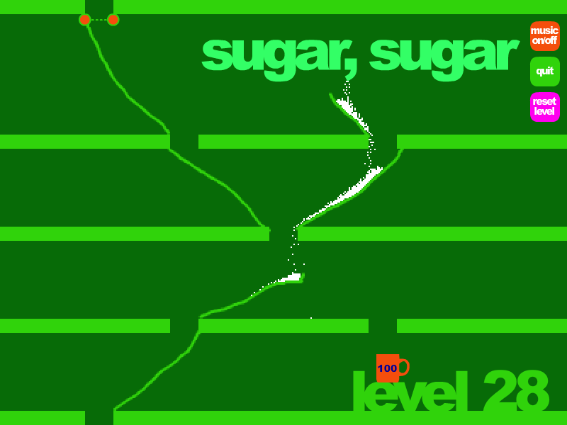 Sugar, Sugar (Browser) screenshot: Some levels are just plain relaxing.