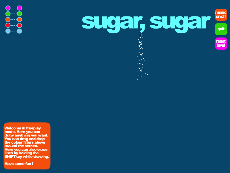 Sugar, Sugar (Browser) screenshot: Freeplay mode