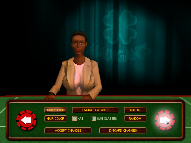 Chris Moneymaker's World Poker Championship (Windows) screenshot: ... are much bigger than the female