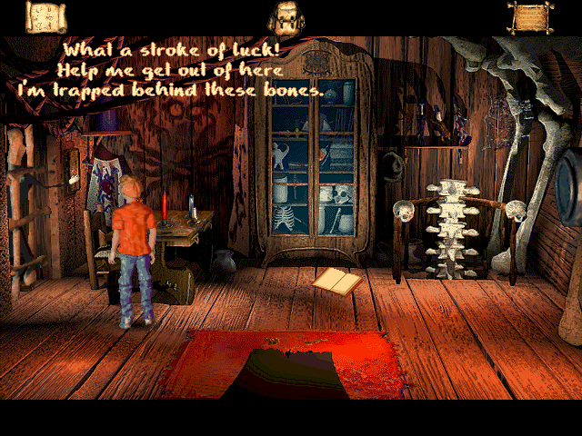 VooDoo Kid (Windows) screenshot: Another location and another puzzle