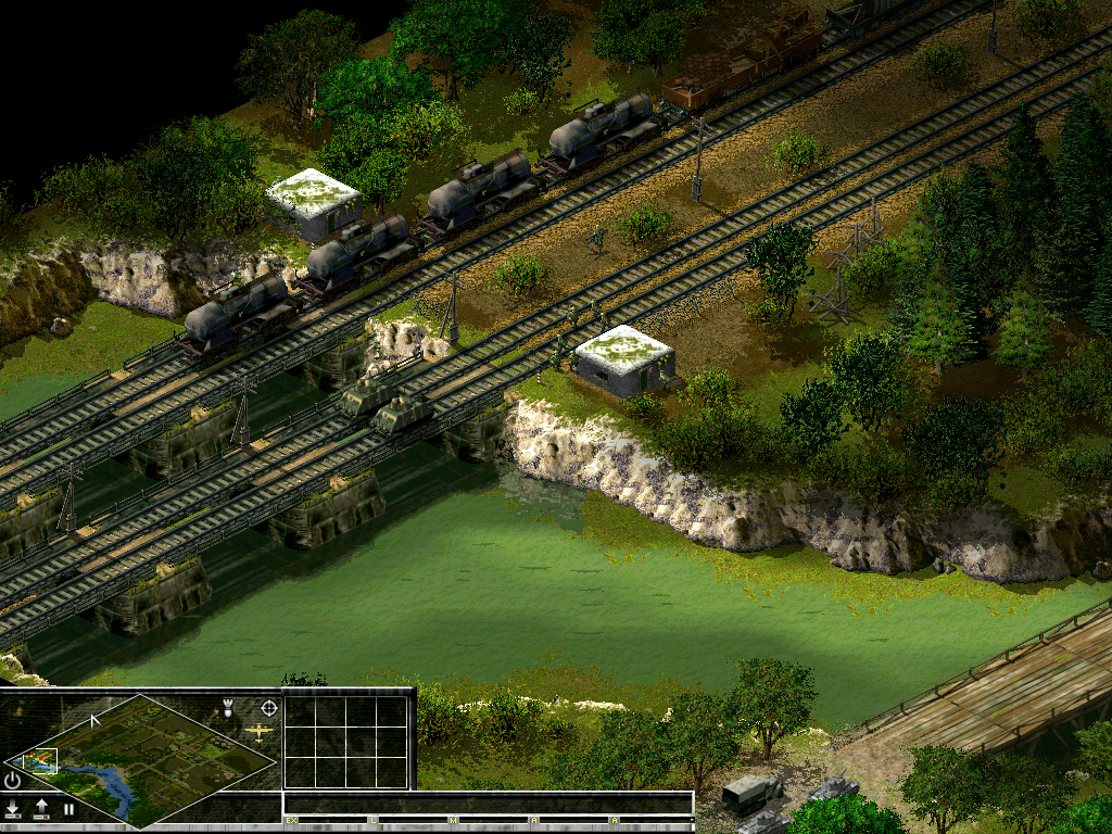 Total Victory: Victory or Defeat (Windows) screenshot: This is the start of a German mission against the Russians. The player starts with lots of tanks but faces tough opposition from concealed Russian forces