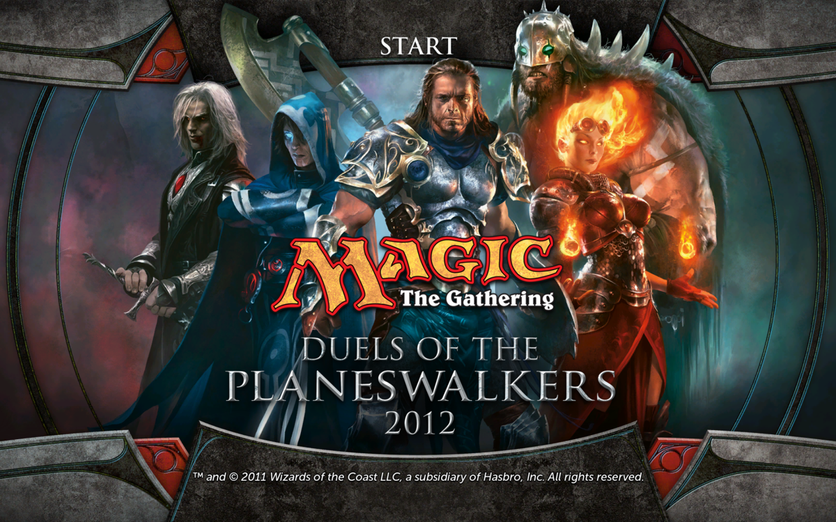 Magic: The Gathering - Duels of the Planeswalkers 2012 (Windows) screenshot: Title Screen