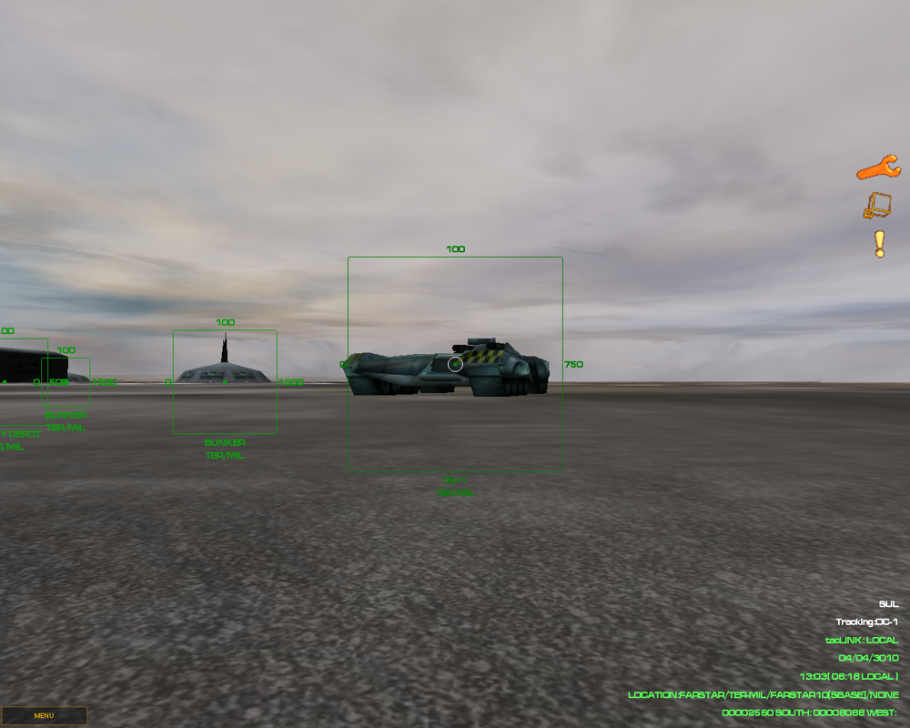 Battlecruiser Millennium (Gold Edition) (Windows) screenshot: The Elite Forces all terrain vehicle