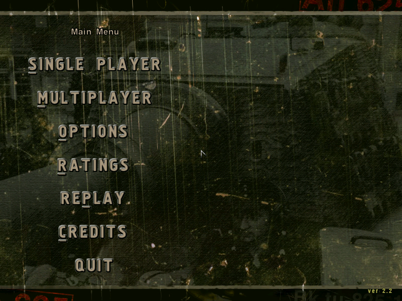 Sudden Strike II (Windows) screenshot: The main menu