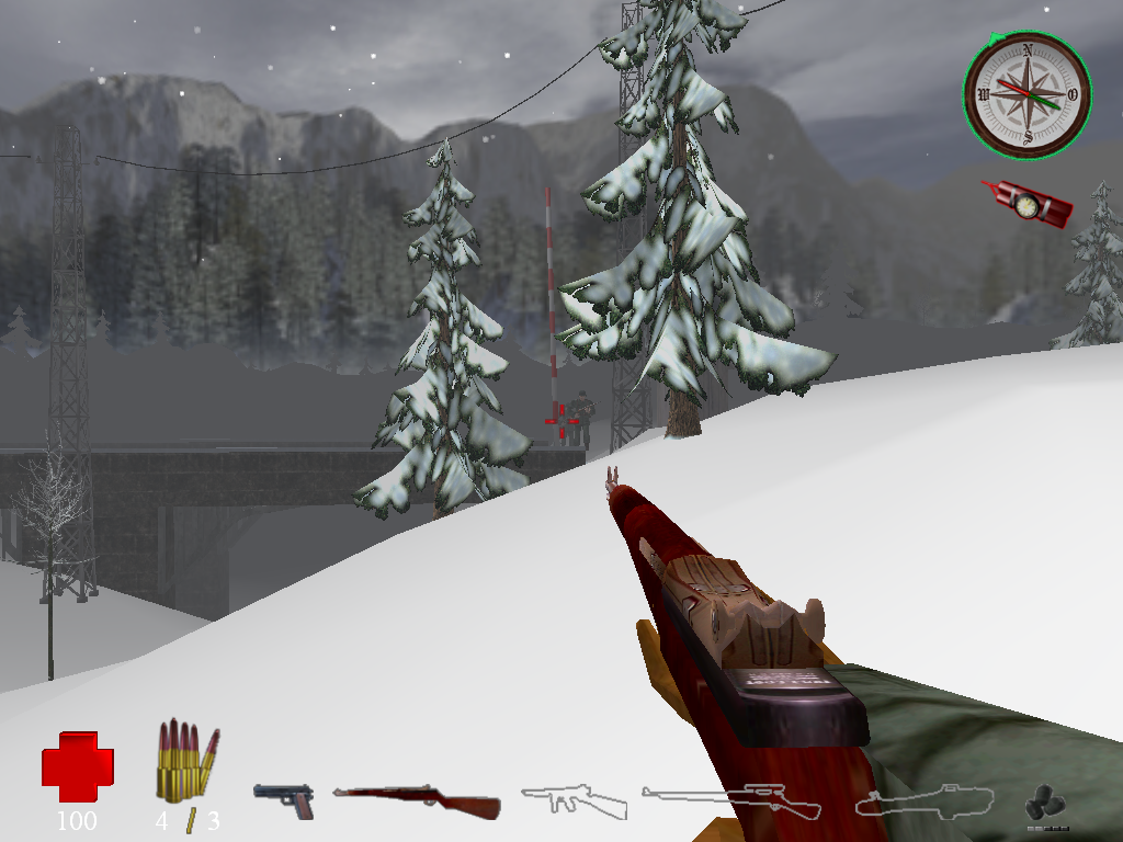 Ardennes Offensive (Windows) screenshot: A bridge that I need to destroy