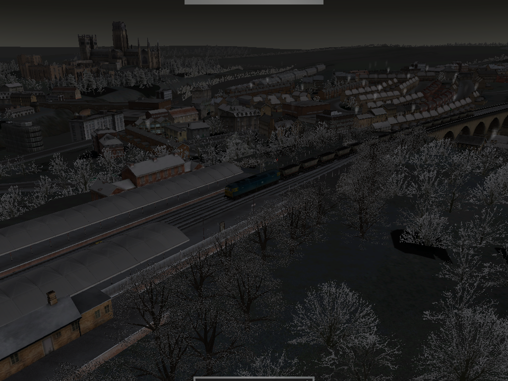 RailWorks (Windows) screenshot: Through a town